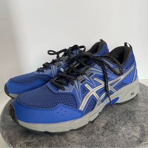 ASICS Venture Gel 8 Blue Grey Tennis Shoes 9.5